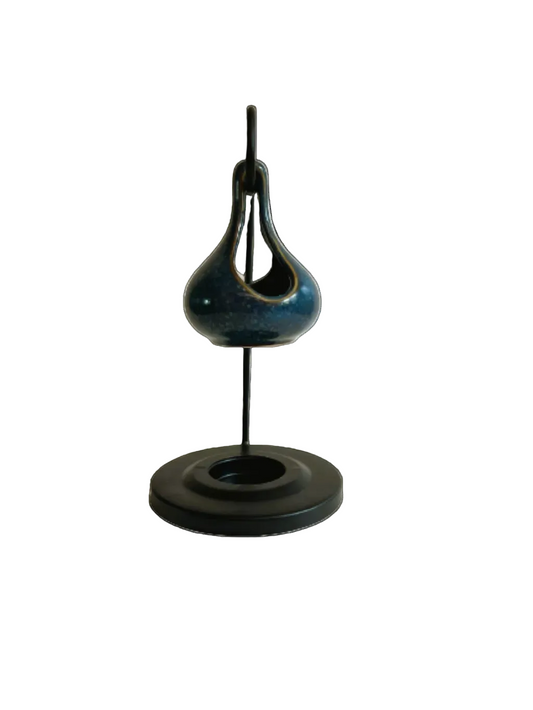 Dark Blue Teardrop wax burner oil Candle Wise