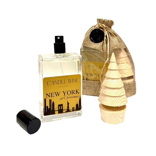 New York at Christmas Scented Wooden Christmas Tree | Magical Wonder