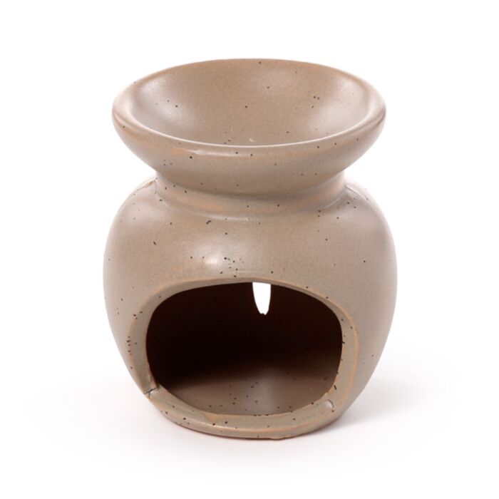 Beige | Small Flower Cutout Ceramic Wax Burner