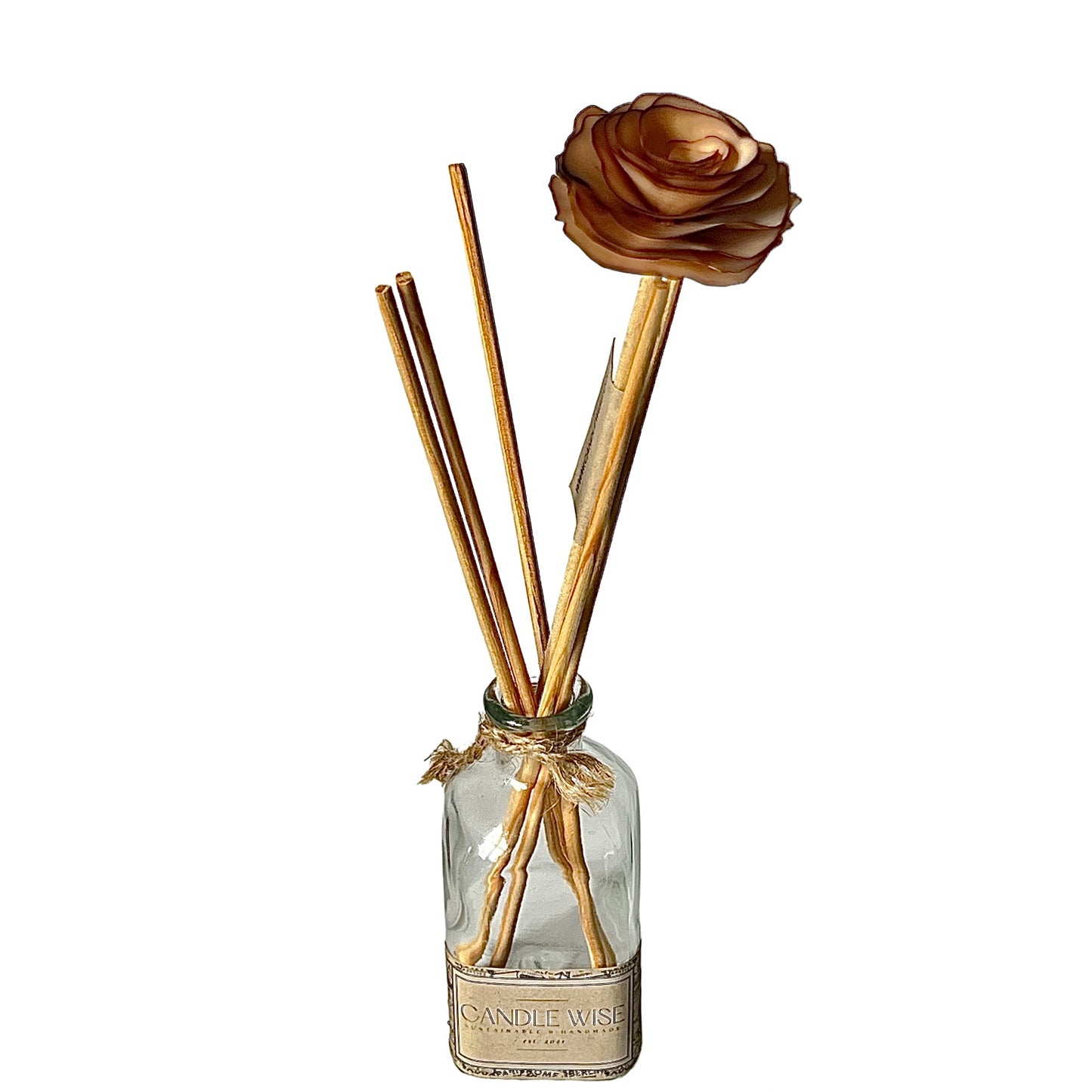 Burnt Effect Handmade Flower Diffuser Stick