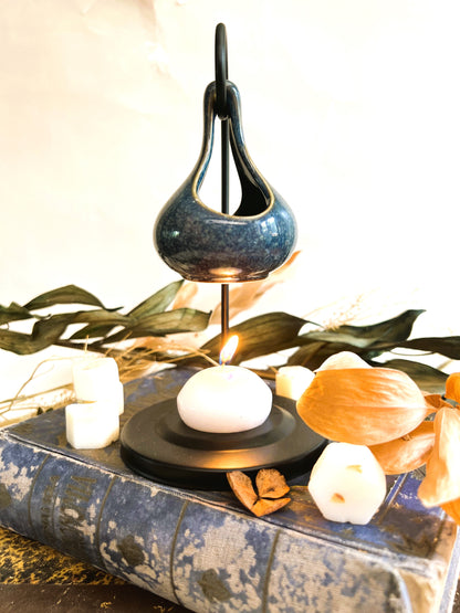 Blue Tear Drop Wax and Oil Burner