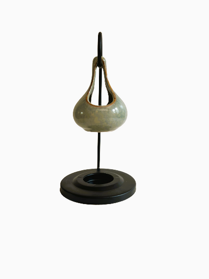 Green Tear Drop Wax and Oil Burner