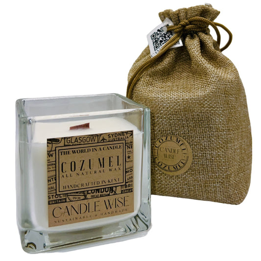 Cozumel Mini Travel Size Scented Candle | Aromatic and Uplifting