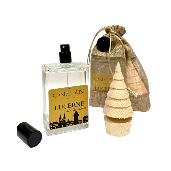 Lucerne at Christmas Scented Wooden Christmas Tree | Alpine Serenity