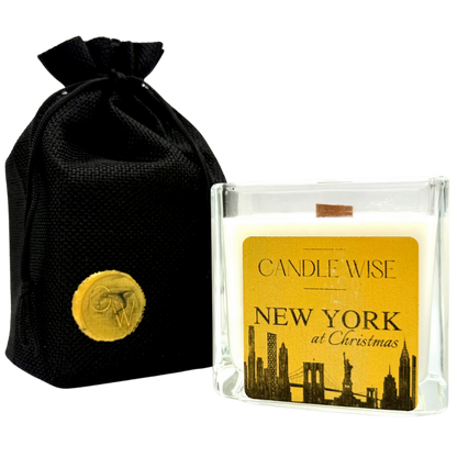 New York at Christmas Large Candle | Magical Wonder