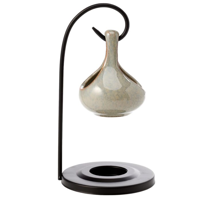 Green Tear Drop Wax and Oil Burner
