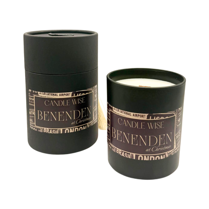 Candle Wise Benenden at Christmas large scented candle with luxury box packaging