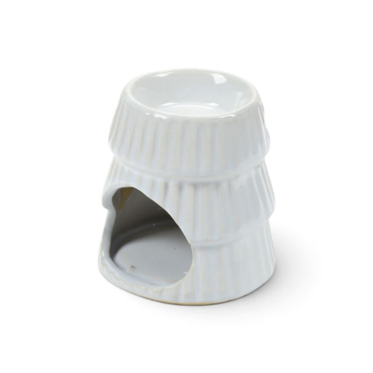 White | Christmas Tree Wax Oil Burner