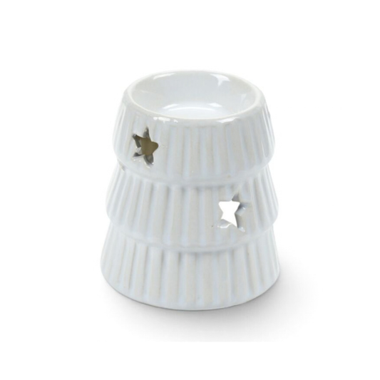 White | Christmas Tree Wax Oil Burner