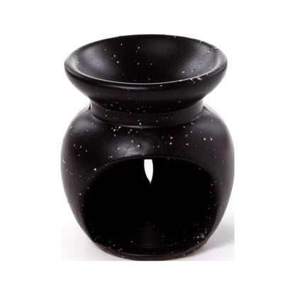 Black | Small Flower Cutout Ceramic Wax Burner