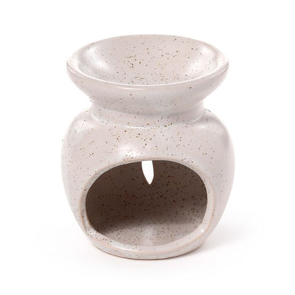 White | Small Flower Cutout Ceramic Wax Burner