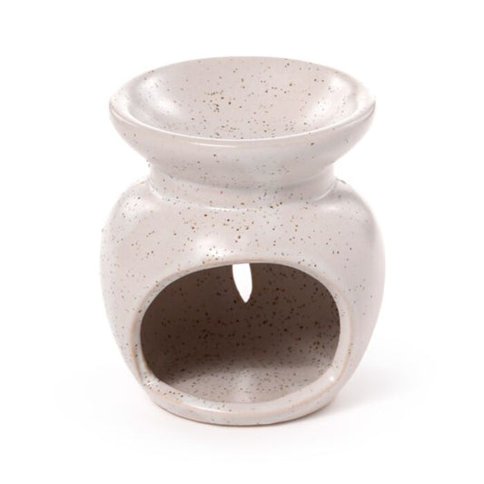 White | Small Flower Cutout Ceramic Wax Burner
